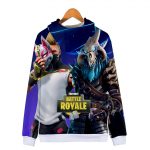 Fortnite Hoodies - Fortnite Sky Fox Hero Mask 3D Zip Up Hoodie