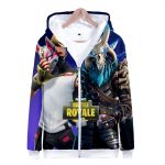 Fortnite Hoodies - Fortnite Sky Fox Hero Mask 3D Zip Up Hoodie