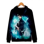 Fortnite Hoodies - Hero John Wick Black 3D Zip Up Hoodie