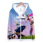 Fortnite Hoodies - Husky and Whiplash 3D Zip Up Hoodie