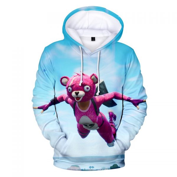 Fortnite Hoodies - Love Ranger Bear Force One 3D Hoodie