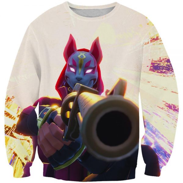 Fortnite Hoodies - Masked Drift Gun Sweatshirt Hoodie