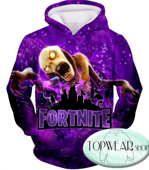 Fortnite Hoodies - Monsters Purple 3D Hoodie