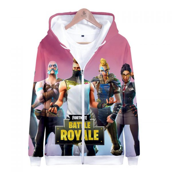 Fortnite Hoodies - New Season Hero Style 3D Zip Up Hoodie