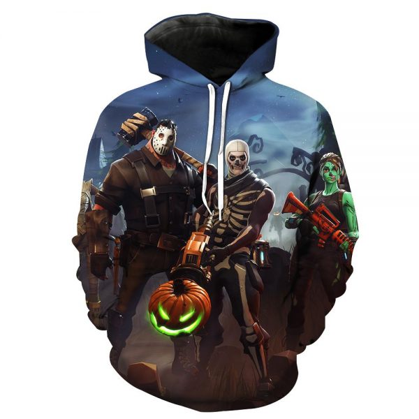 Fortnite Hoodies - PVE Skull Trooper 3D Hoodie