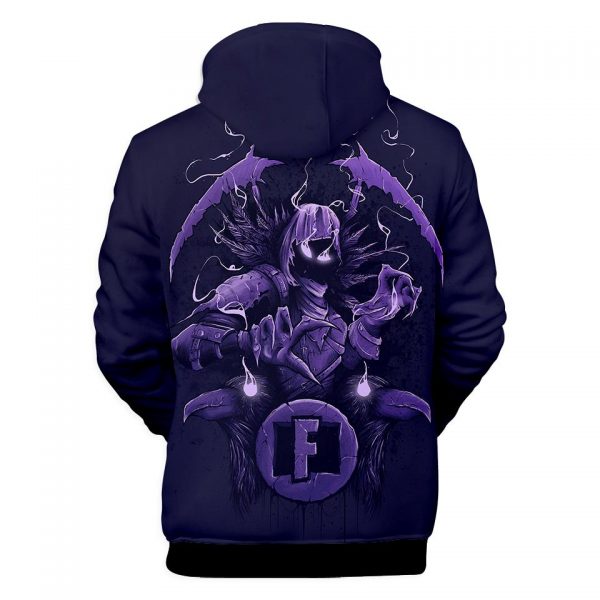 Fortnite Hoodies - Raven 3D Hoodie