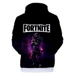 Fortnite Hoodies - Raven Starry Purple 3D Zip Up Hoodie