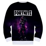 Fortnite Hoodies - Raven Starry Purple 3D Zip Up Hoodie