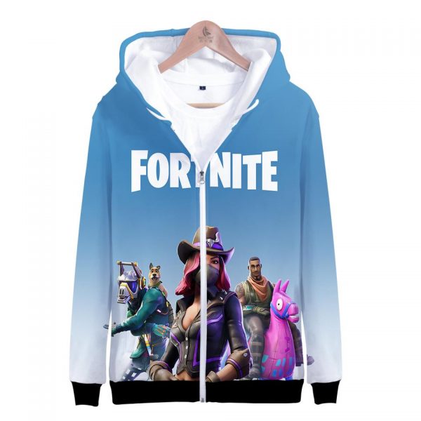 Fortnite Hoodies - Saddle up 3D Zip Up Hoodie