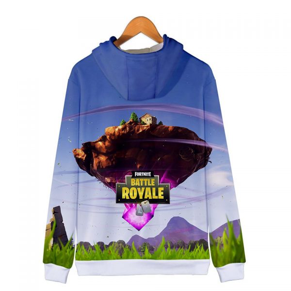 Fortnite Hoodies - Season 6 New Map 3D Zip Up Hoodie