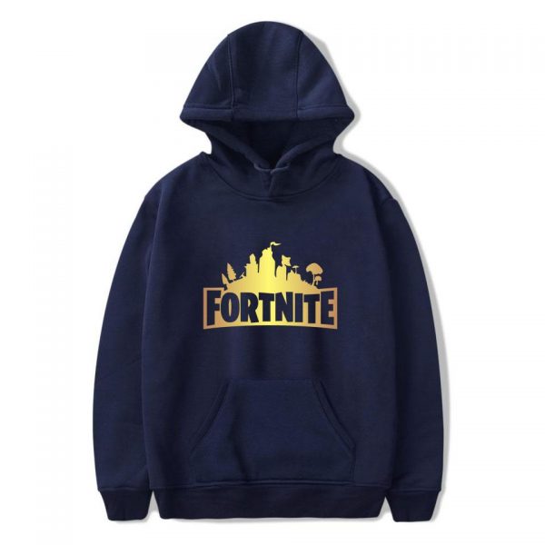 Fortnite Hoodies - Solid Color Fortnite Game Logo Icon Super Cool Hoodie