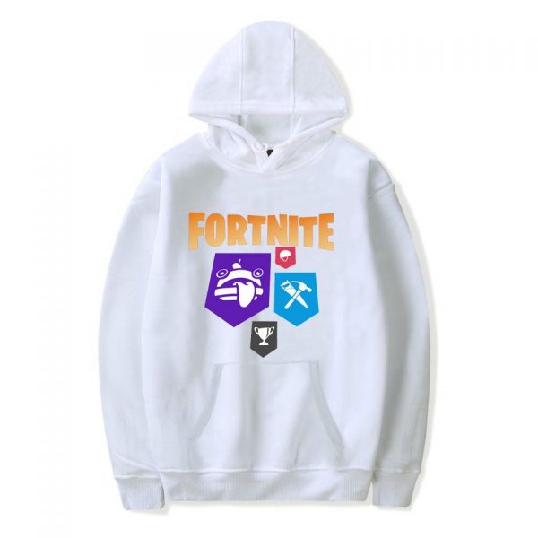 Fortnite Hoodies - Solid Color Fortnite Game Props Icon Super Cool Hoodie