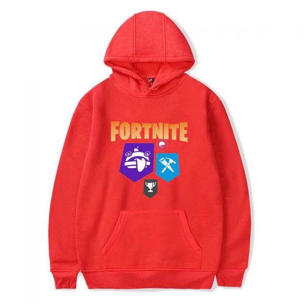 Fortnite Hoodies - Solid Color Fortnite Game Props Icon Super Cool Hoodie