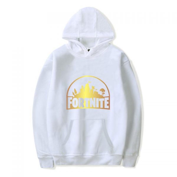 Fortnite Hoodies - Super Cool Solid Color Fortnite Golden Map Icon Hoodie