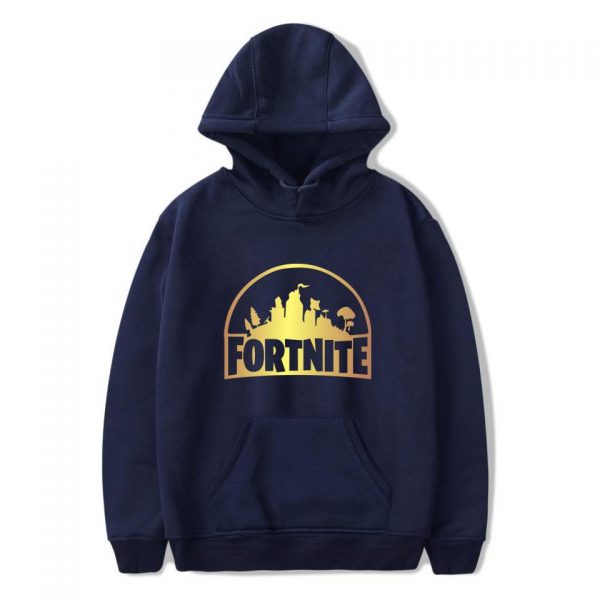Fortnite Hoodies - Super Cool Solid Color Fortnite Golden Map Icon Hoodie