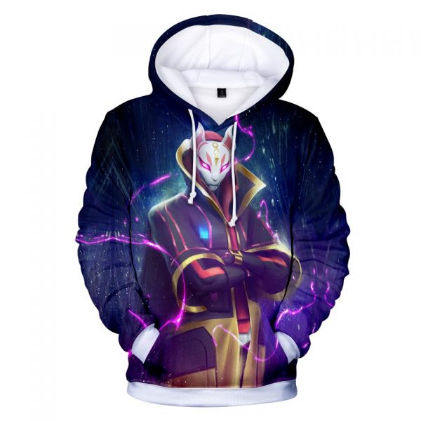 Fortnite Hoodies - Top Grade Sky Fox Lightning 3D Hoodie