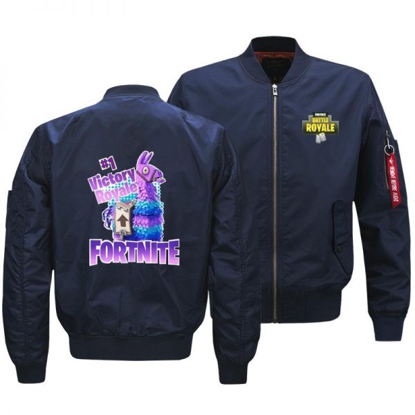 Fortnite Jackets - Solid Color Fortnite Game Flight Suit Series Icon Fleece Jacket