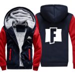 Fortnite Jackets - Solid Color Fortnite Game Icon Series Fleece Jacket