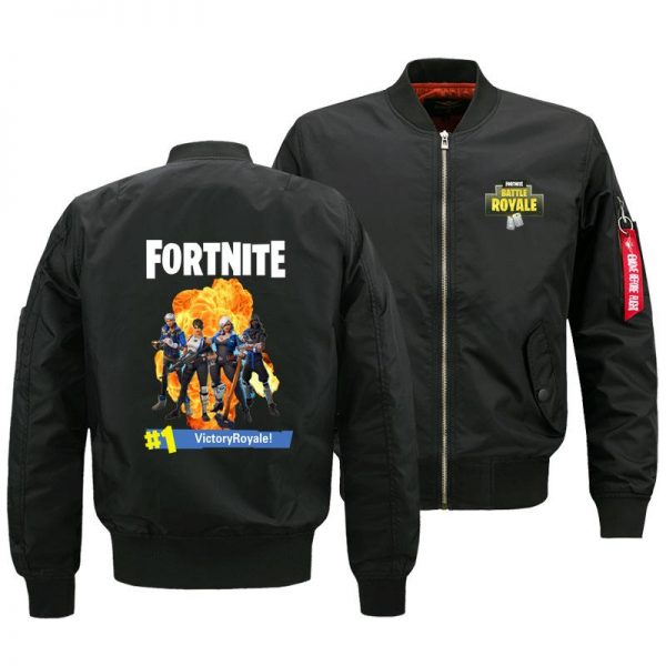 Fortnite Jackets - Solid Color Fortnite Game PVE Mode Hero Icon Flight Suit leece Jacket