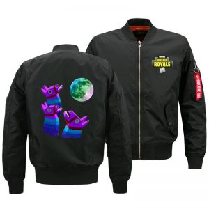 Fortnite Jackets - Solid Color Fortnite Game Rainbow Horse Icon Victory Royale Fleece Jacket