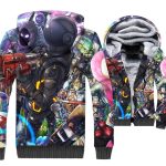 Fortnite Jackets - Solid Color Fortnite Game Series DARK VANGUARD Super Cool 3D Fleece Jacket