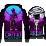 Fortnite Jackets - Solid Color Fortnite Game Series DARK VOYAGER Wing Super Cool 3D Fleece Jacket