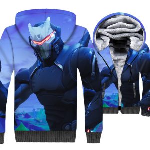 Fortnite Jackets - Solid Color Fortnite Game Series Hero Omega Super Cool 3D Fleece Jacket