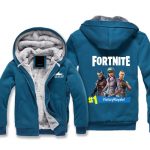 Fortnite Jackets - Solid Color Fortnite Game Series Icon Super Cool Fleece Jacket