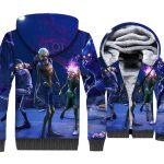 Fortnite Jackets - Solid Color Fortnite Game Series Zombie Model Super Cool 3D Fleece Jacket