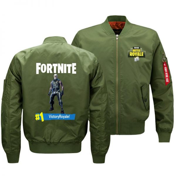 Fortnite Jackets - Solid Color Fortnite Game Skull Trooper Jonesy Icon Fleece Jacket