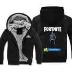 Fortnite Jackets - Solid Color Fortnite Game Skull Trooper Jonesy Victory Royale Icon Fleece Jacket
