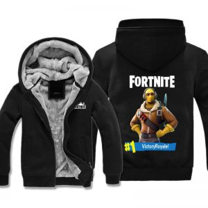 Fortnite Jackets - Solid Color Fortnite Game Special Forces Icon Fleece Jacket