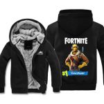 Fortnite Jackets - Solid Color Fortnite Game Special Forces Icon Victory Royale Fleece Jacket