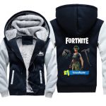 Fortnite Jackets - Solid Color Fortnite Game Victory Royale Game Props Icon Fleece Jacket