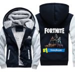 Fortnite Jackets - Solid Color Fortnite Game Victory Royale Hero Icon Super Cool Fleece Jacket
