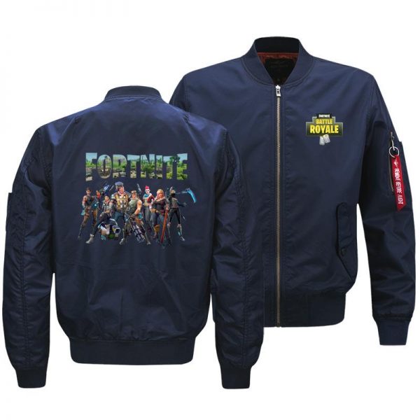 Fortnite Jackets - Solid Color Fortnite Game Victory Royale Icon Fleece Jacket