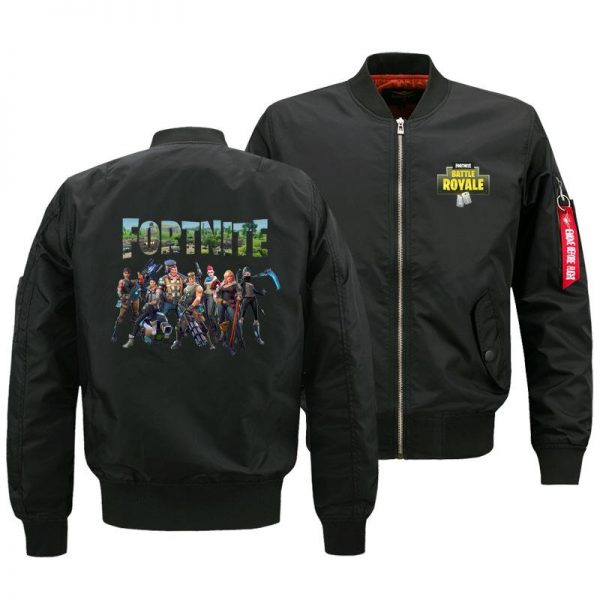 Fortnite Jackets - Solid Color Fortnite Game Victory Royale Icon Fleece Jacket