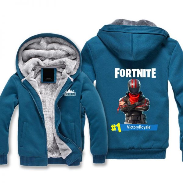 Fortnite Jackets - Solid Color Fortnite Game Victory Royale Special Forces Icon Super Cool Fleece Jacket