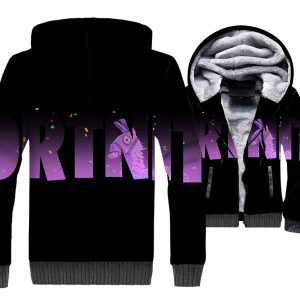 Fortnite Jackets - Solid Color Fortnite Series Alpaca Super Cool 3D Fleece Jacket
