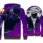 Fortnite Jackets - Solid Color Fortnite Series ELITE AGENT Super Cool 3D Fleece Jacket