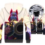 Fortnite Jackets - Solid Color Fortnite Series Flying Fox Drift Super Cool 3D Fleece Jacket