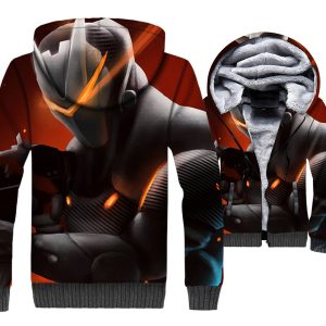 Fortnite Jackets - Solid Color Fortnite Series Omega Character Icon Super Cool 3D Fleece Jacket