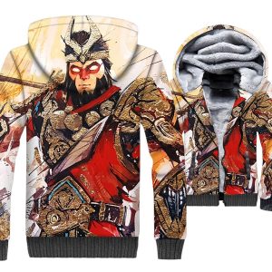 Fortnite Jackets - Solid Color Fortnite Series Super Hero WuKong Super Cool 3D Fleece Jacket