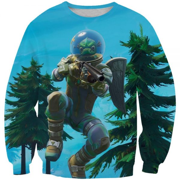 Fortnite Leviathan Hoodies -  Fortnite Skin Pullover Blue Hoodie