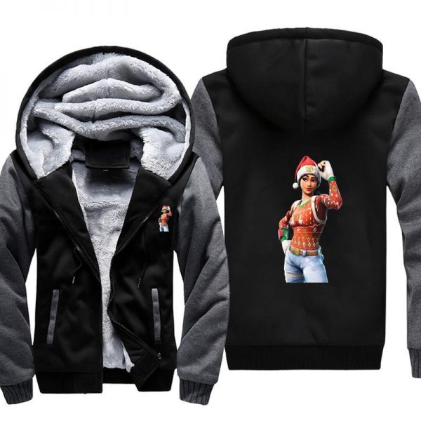 Fortnite Merry Christmas Jackets - Fortnite Fleece Jacket