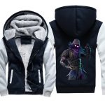 Fortnite Raven Fleece Jackets - Fortnite Role Printed Jacket