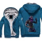 Fortnite Raven Fleece Jackets - Fortnite Role Printed Jacket