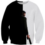 Fortnite Reaper Hoodies - Pullover  Skins Appare Black and White Hoodie