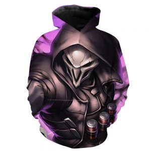 Fortnite Reaper Skin Hoodies - Pullover Purple Hoodie