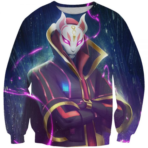 Fortnite Skin Hoodie - Pulover Drift Blue Hoodie